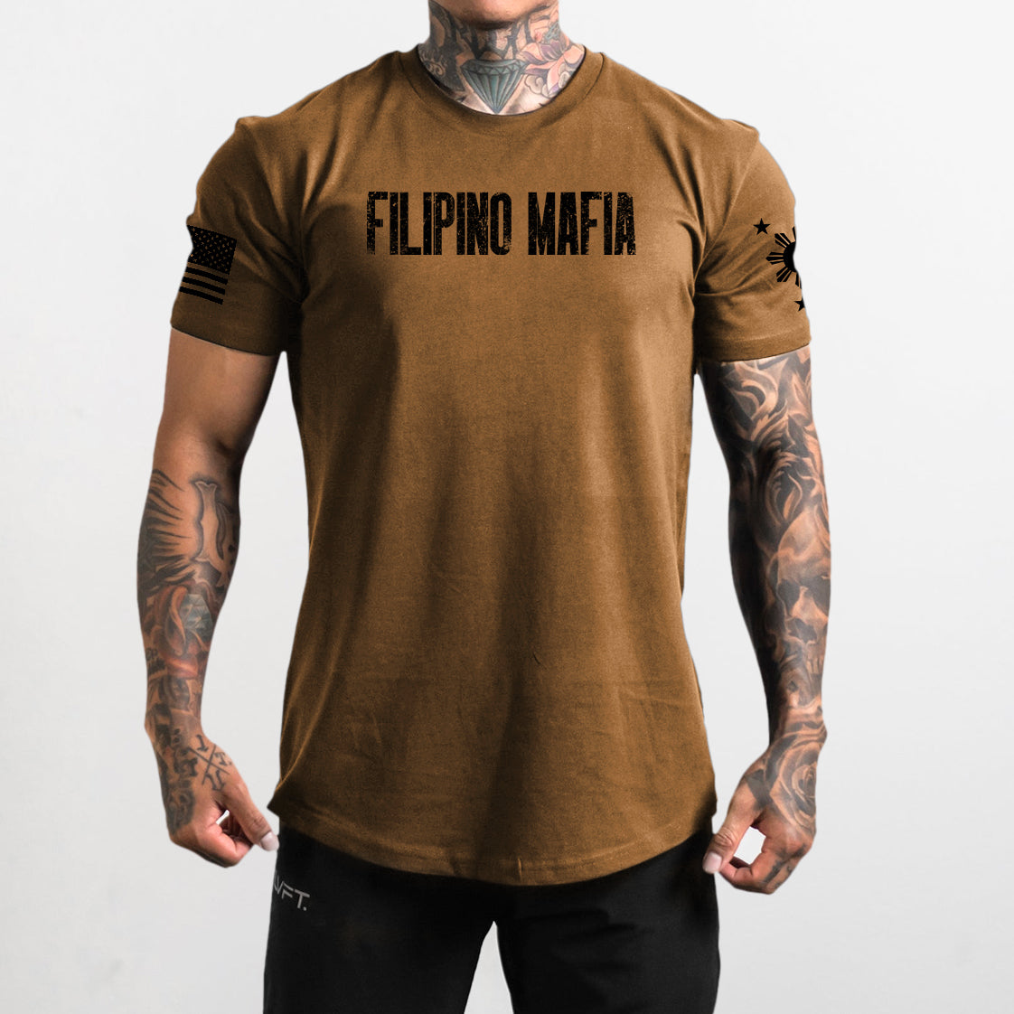 Filipino Mafia T-Shirt -Coyote Brown