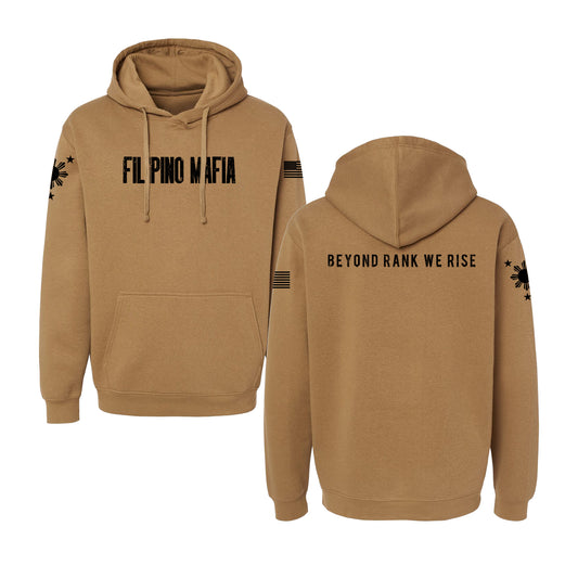 Filipino Mafia Pullover Hoodie - Coyote Brown